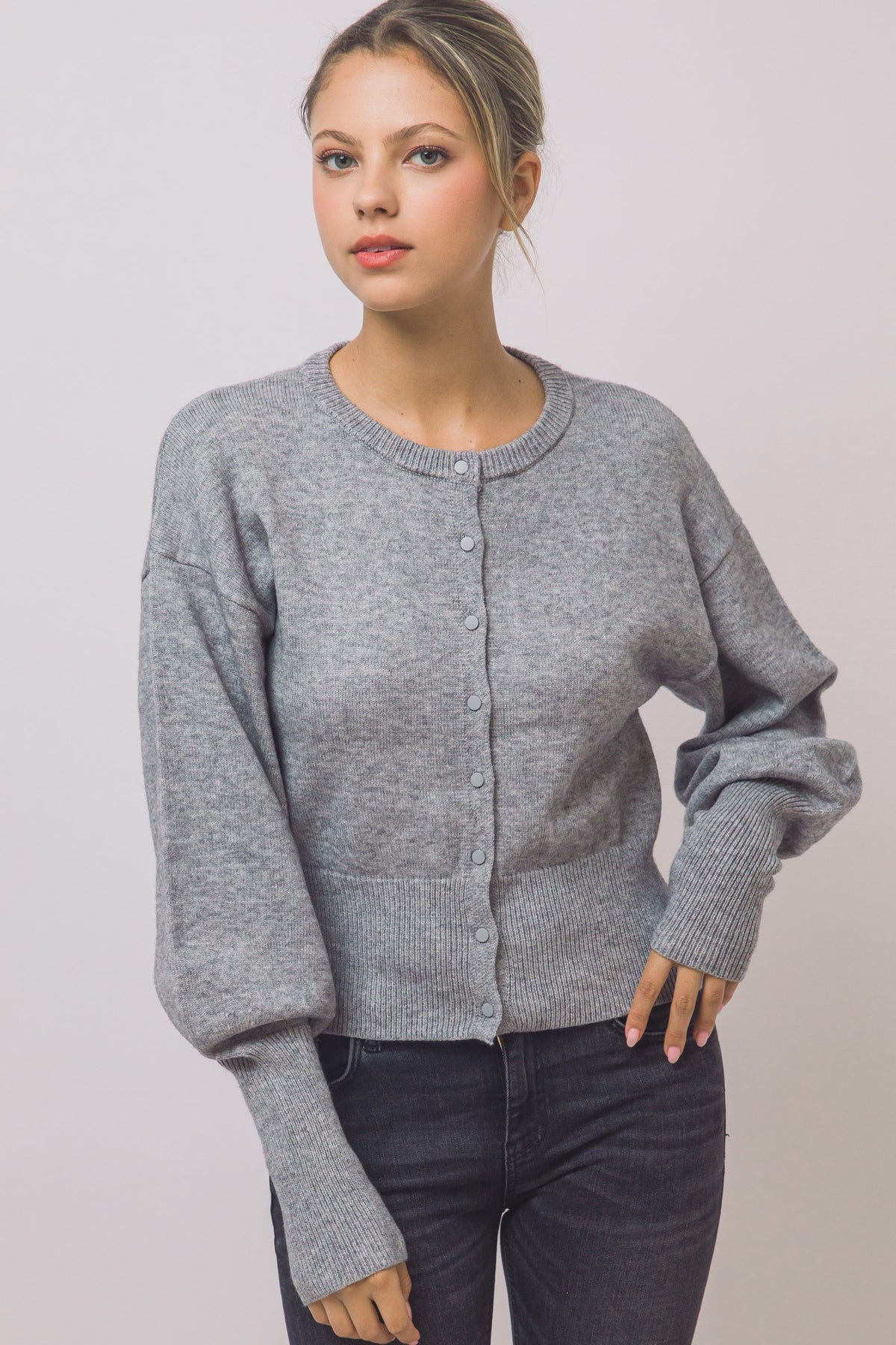 Avery Cardigan - Grey