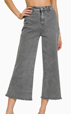 Laurel Frayed Pants Black