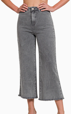 Laurel Frayed Pants Black