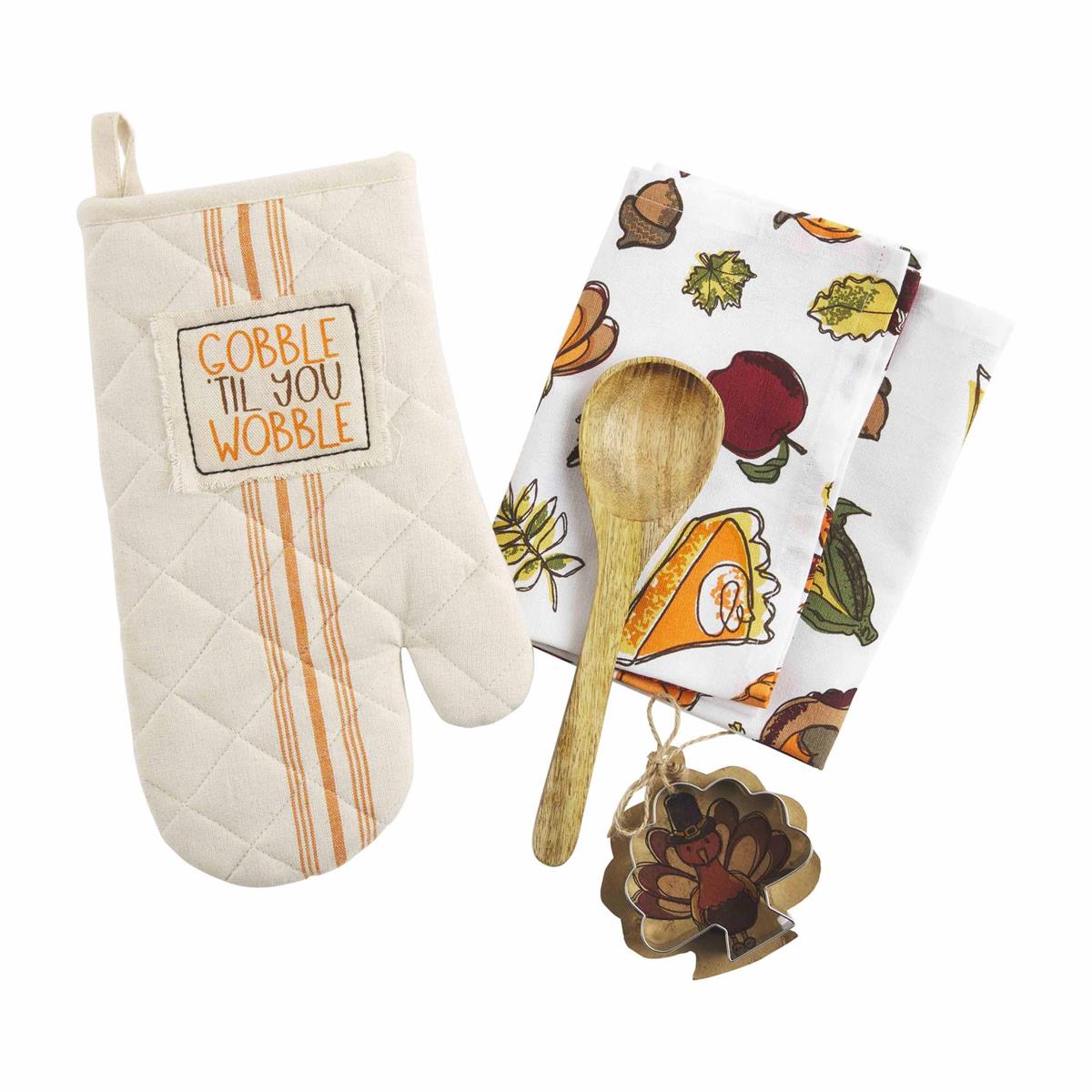Thanksgiving Oven Mitt and Towel Set- Mudpie