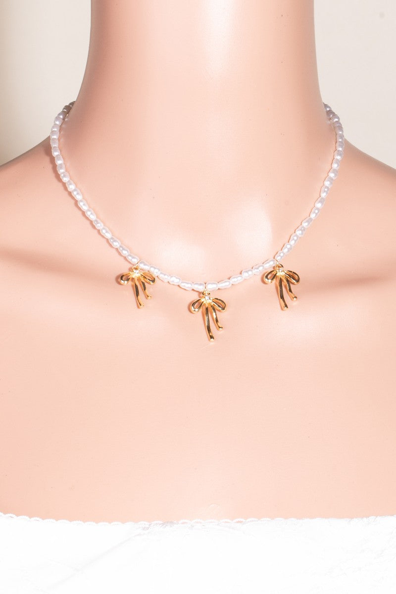 Bow Charm Necklace