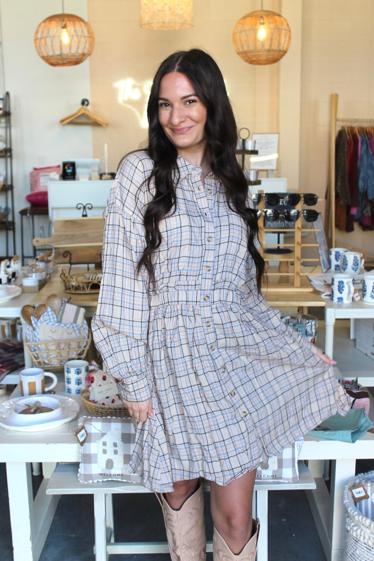 Perfect In Plaid Mini Dress