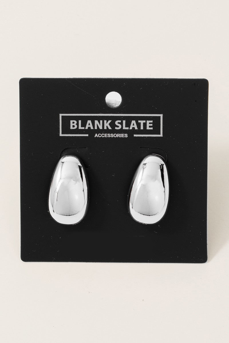 Teardrop Stud Earrings