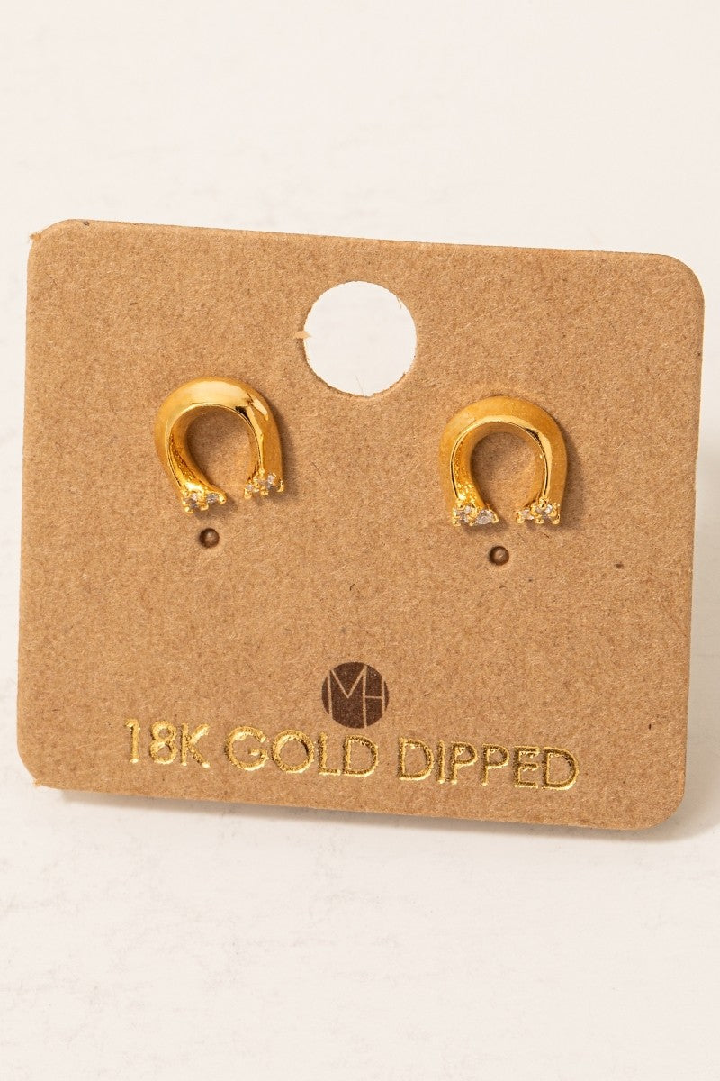 Horseshoe Stud Earrings