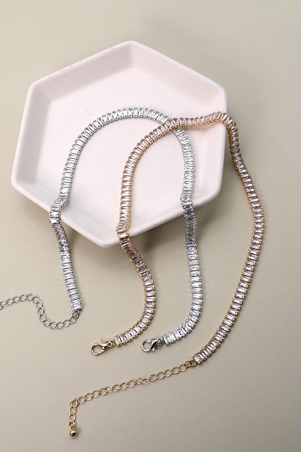 All Glam Tennis Necklace