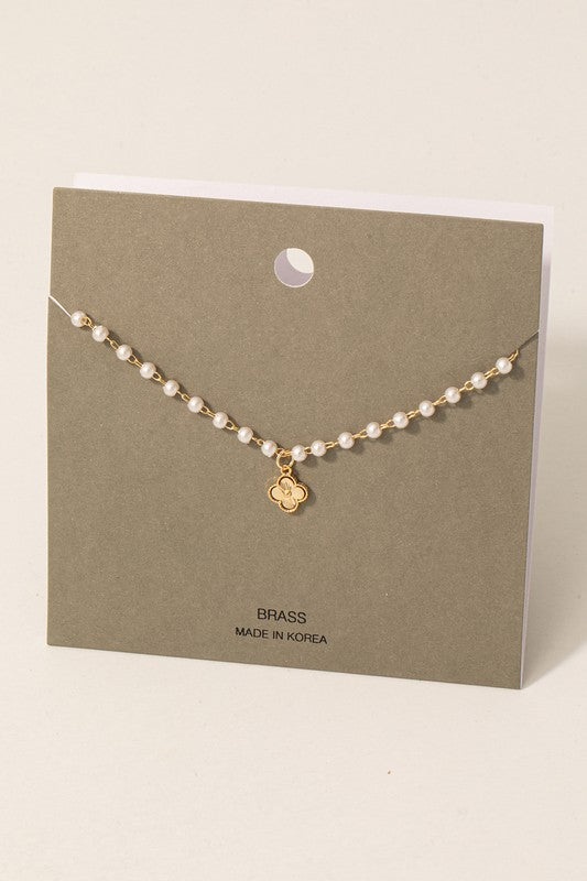 Pearl Clover Necklace
