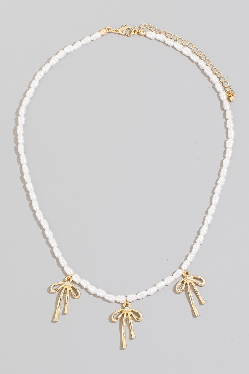 Bow Charm Necklace