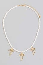 Bow Charm Necklace