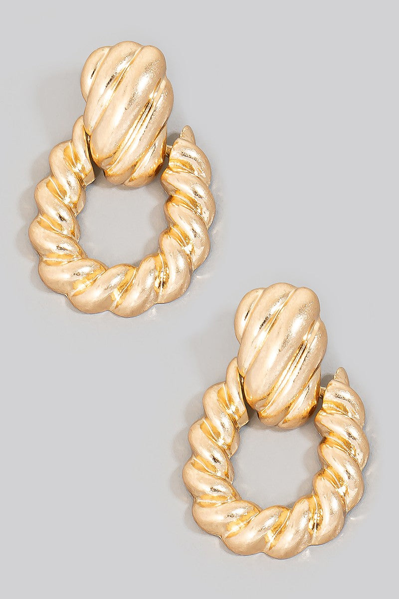 Twisted Metallic Earrings