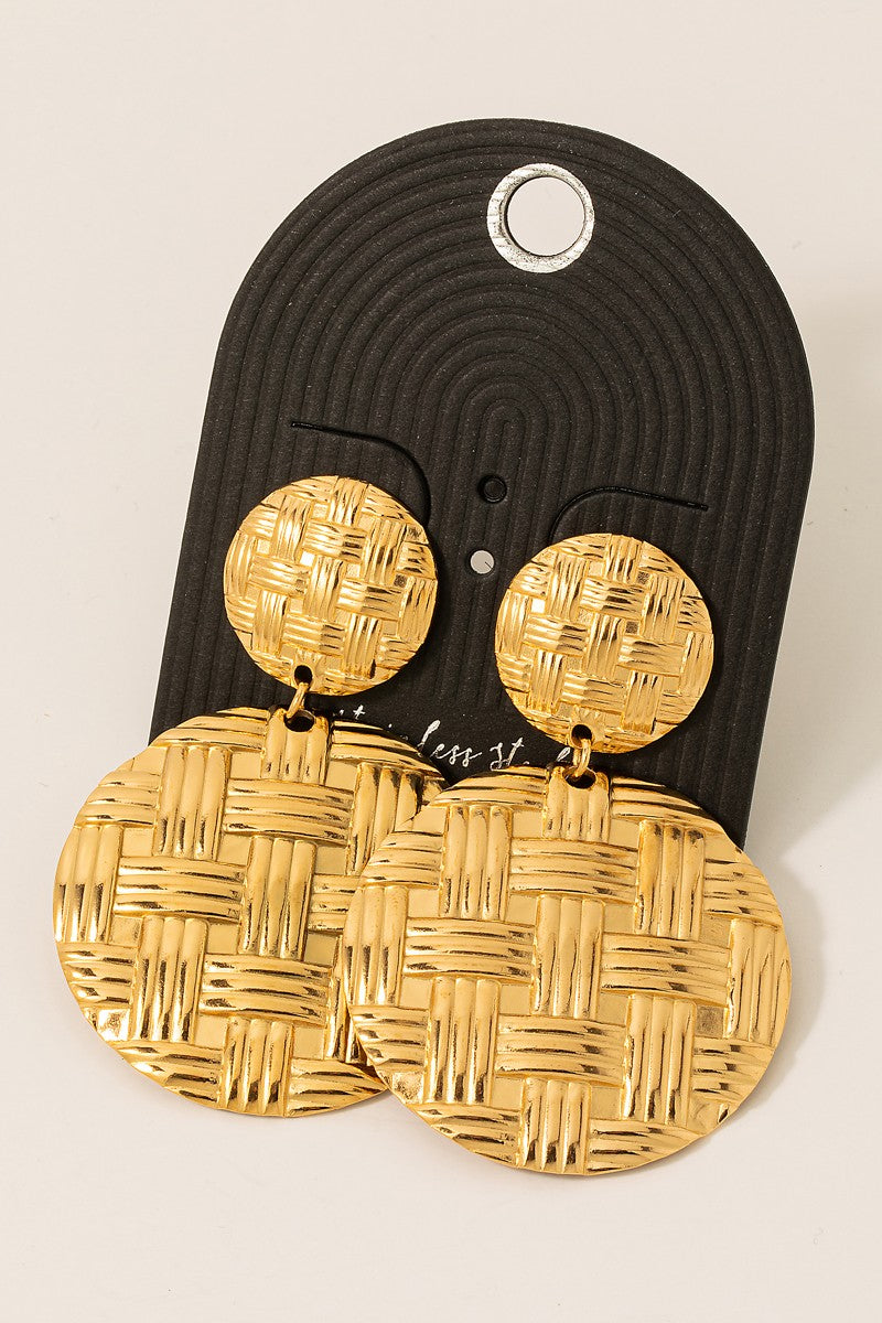 Basket Weave Earrings