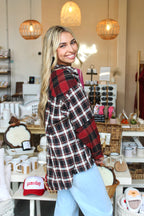 In The Moment Flannel Top