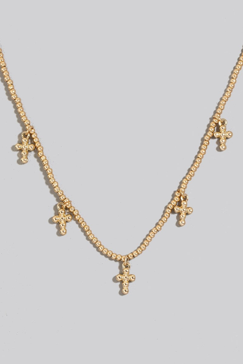 Multi Cross Necklace Set