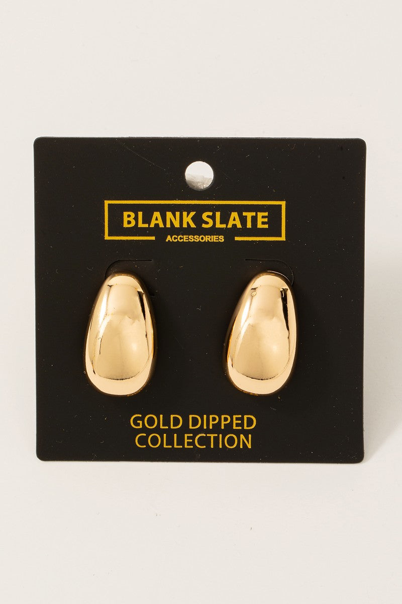 Teardrop Stud Earrings