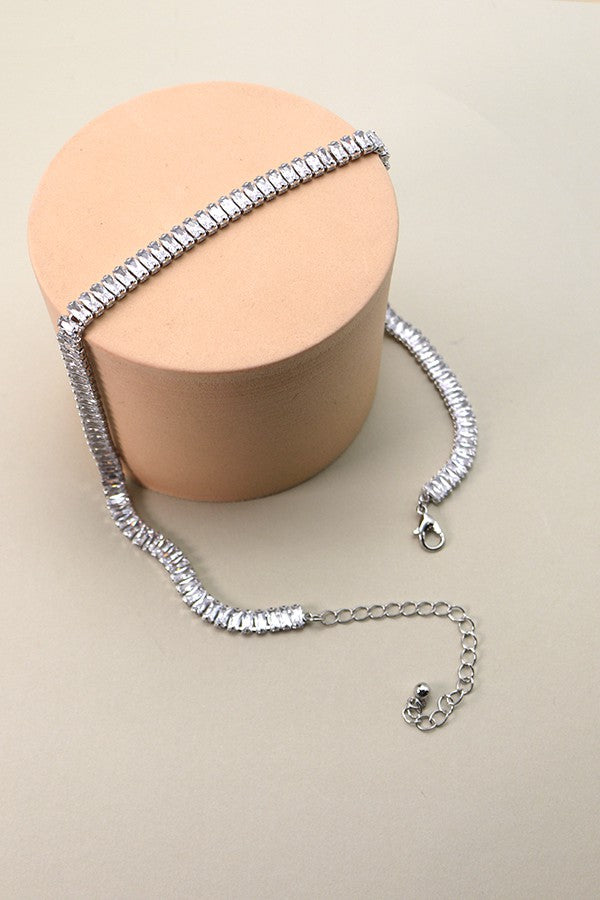 All Glam Tennis Necklace