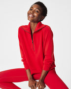 SPANX Air essentials Half Zip RED